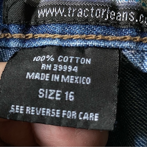 Women's Blue Jean Shorts Tractor Size‎ 16 Medium Wash Denim - Picture 8 of 14